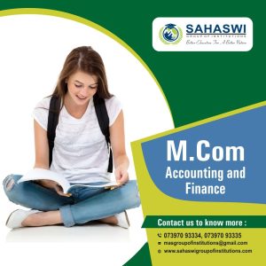 M.Com Accounting and Finance course