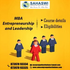 MBA Entrepreneurship and Leadership course details