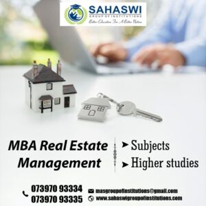 Subjects in MBA Real Estate Management.