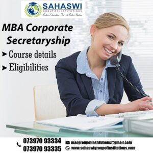 MBA Corporate Secretaryship course details.
