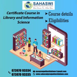 Certificate course in library and information science course 