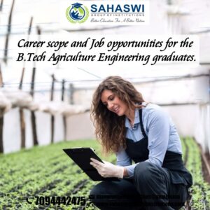 B.Tech Agriculture Engineering Graduates ~ Job Offers!!!