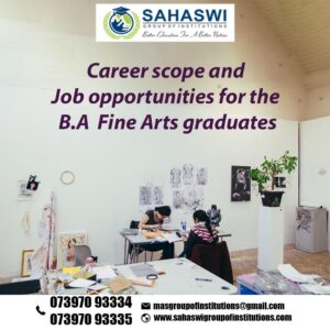Career in BA Fine Arts course. 