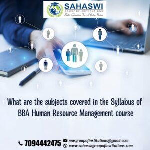 Syllabus in BBA Human Resource Management ~ Subjects Listed Below!!!