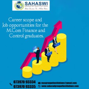 Career scope in M.Com Finance and Control.