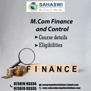 M.Com Finance and Control course details.