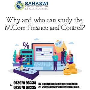 Studying M.Com Finance and Control - Why and Who?
