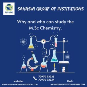 M.Sc Chemistry degree - Why and Who?
