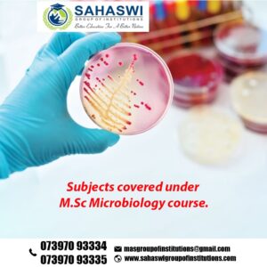 Subjects in M.Sc Microbiology course.