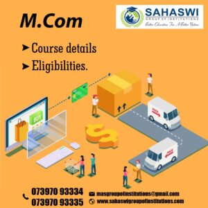 M.Com course details and eligibility.