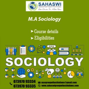 M.A Sociology degree details.