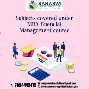 Subjects in MBA Financial Management course.
