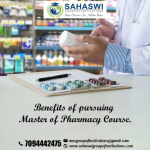 Benefits of Master of Pharmacy Course.