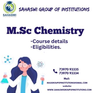 M.Sc Chemistry course details.