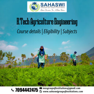 B.Tech Agriculture Engineering course