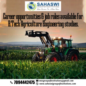 job roles for B.Tech Agriculture Engineering