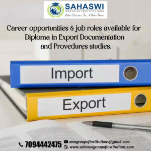 Career in Diploma in Export Documentation and Procedures.