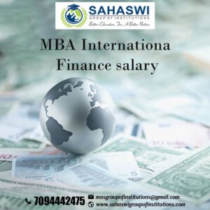 Highest Salary for MBA International Finance
