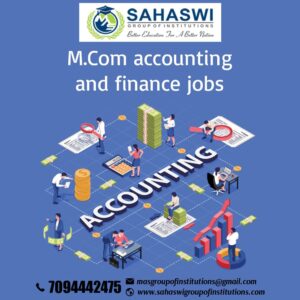 M.Com Accounting and Finance Jobs