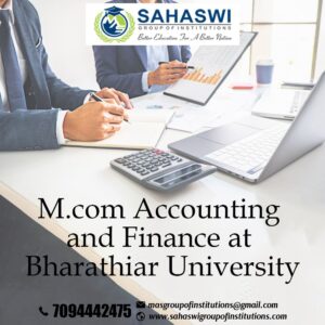 M.Com Accounting and Finance at Bharathiar University