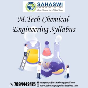 M.Tech Chemical Engineering Syllabus - Make Your Lessons Here