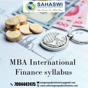 MBA International Finance Syllabus 
