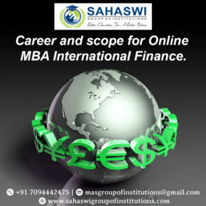 Career and scope for Online MBA International Finance.
