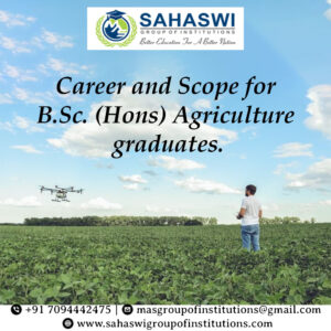 Career for B.Sc Hons Agriculture 