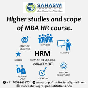 Higher studies of MBA HR